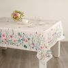 Watercolor Flowers Rectangle 60x140 inch Easter Tablecloth Non Iron Stain Resistant