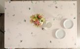 Watercolor Flowers Rectangle 60x140 inch Easter Tablecloth Non Iron Stain Resistant